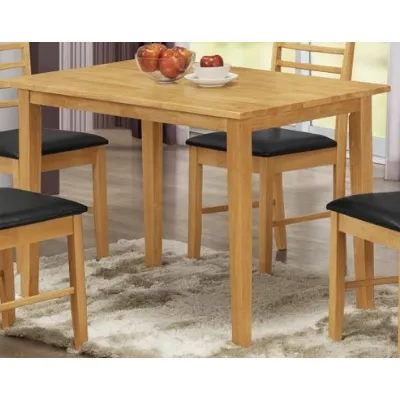 Light Solid Hardwood 110cm Dining Table
