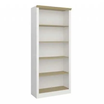 Nola 4 Shelf Bookcase White And Pine