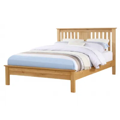 Solid Oak 5ft Bed Low End Bed