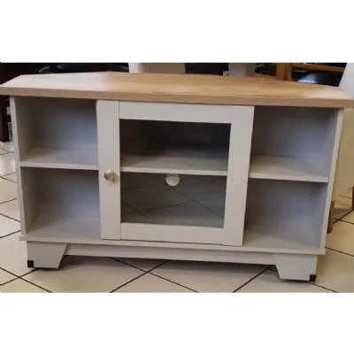 Oak or Grey Corner TV Cabinet