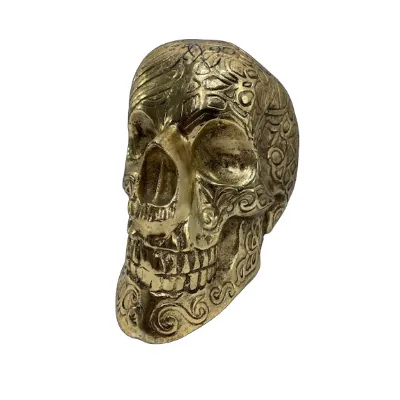 Large Antique Brass Skull