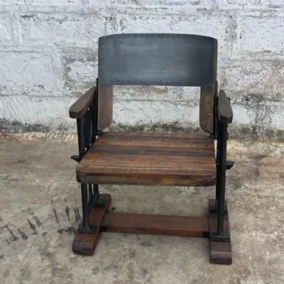 Reclaimed Wood & Metal Chair