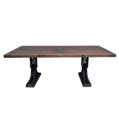Reclaimed Wooden and Metal Dining Table