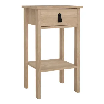 Barcelona Bedside Table with 1 Drawers in Jackson Hickory Oak