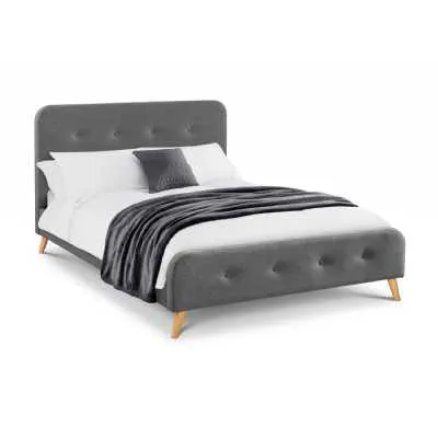 Astrid Curved Retro Buttoned Bed 150cm