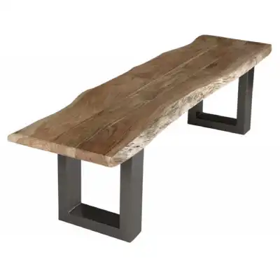 Baltic Industrial Solid Acacia 175cm Dining Bench