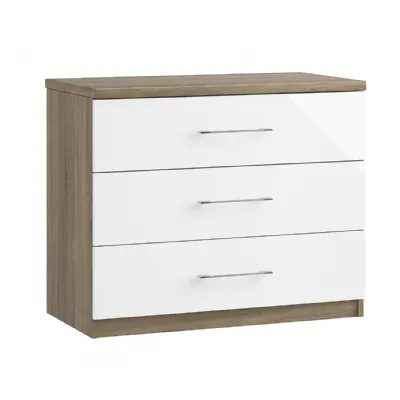 3 Drawer Chest of Drawers with Colour Option