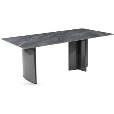 Grey Sintered Stone and Grey Base 200cm Dining Table