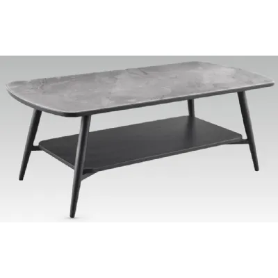 Grey Tempered Glass Top 120cm Coffee Table