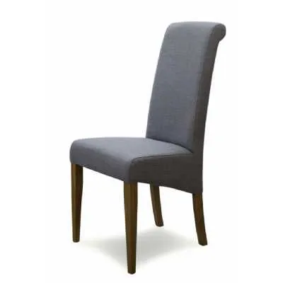 Italia Light Grey Fabric Chair