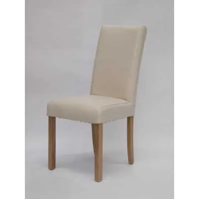 Marianna (Cream) Leather Dining Chair BYCAST