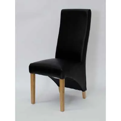 Wave Noir Dining Chair MATT BONDED