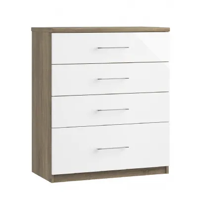 4 Drawer Chest of Drawers with 1 Deep Drawer with Colour Option