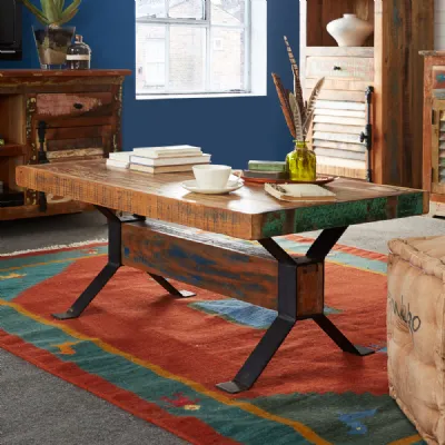 Indian Reclaimed Wood Coffee Table