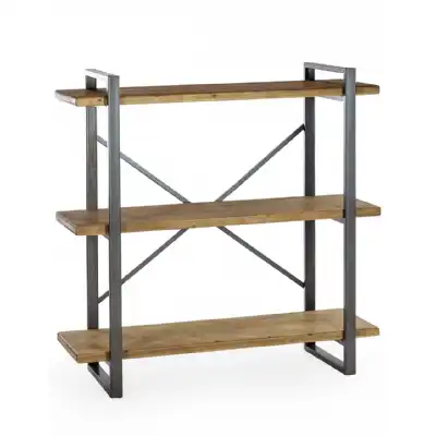 Metal and Wood Shelf Unit