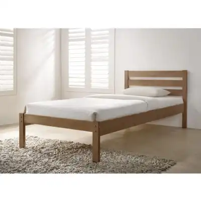 Economy Oak Or White Painted Budget Bed