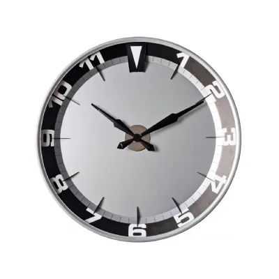 Large Brushed Steel 'Watch Style' Wall Clock
