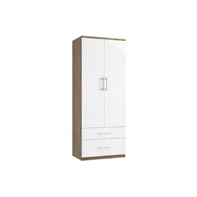 2 Drawer Gents Wardrobe 195cm High