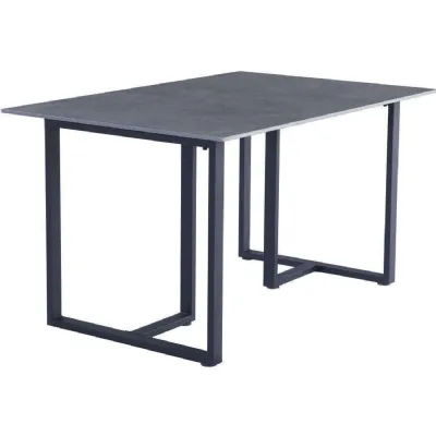 Grey Stone Fixed Top Dining Table 1.4m