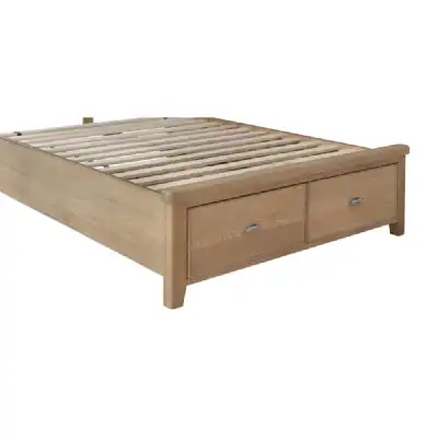 Smoked Oak 6ft Super King Size Bed