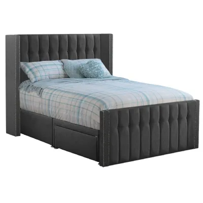 Grey Byrd Double Bed Frame