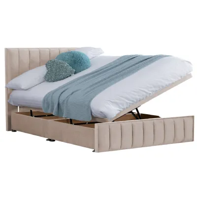 Oyster Harmony Hybrid Super King Size Fabric Bed