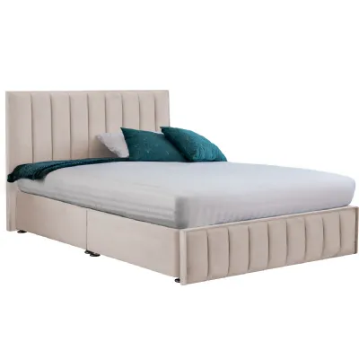 Oyster Harmony Hybrid Super King Size Fabric Bed