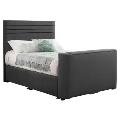 Grey Image Chic Double TV Bed