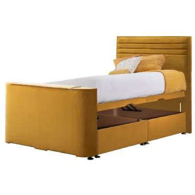 Mustard Image Chic King Size TV Bed