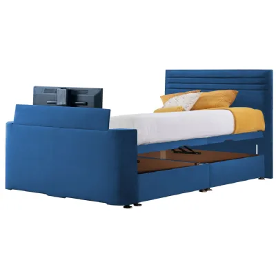 Royal Blue Image Chic Super King Size TV Bed