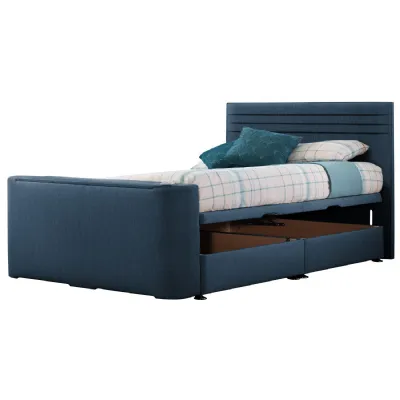 Deep Blue Image Chic Super King Size TV Bed