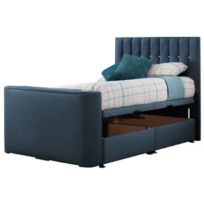 Deep Blue Image Sparkle Double TV Bed