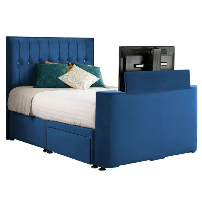 Royal Blue Image Sparkle Double TV Bed