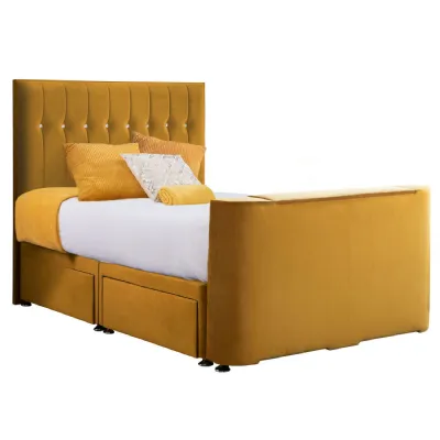 Mustard Image Sparkle King Size TV Bed