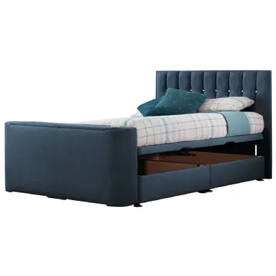 Deep Blue Image Sparkle Super King Size TV Bed