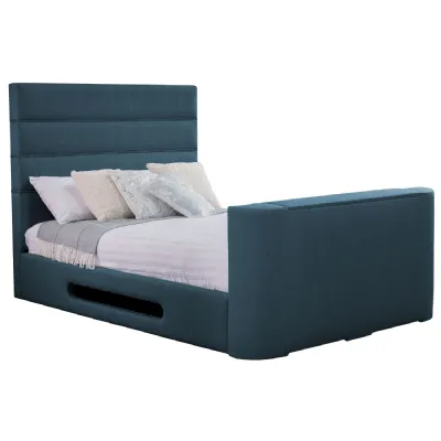 Deep Blue Mazarine Standard Double TV Bed