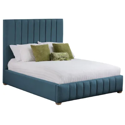 Deep Blue Rave Super King Size Standard Frame