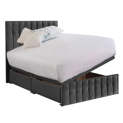 Grey Rhythm Double Bed Frame