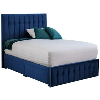 Royal Blue Rhythm Double Bed Frame