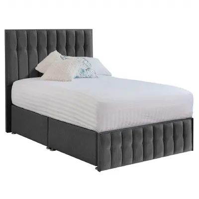 Grey Rhythm King Size Bed Frame