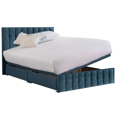 Deep Blue Rhythm Super King Size Bed Frame