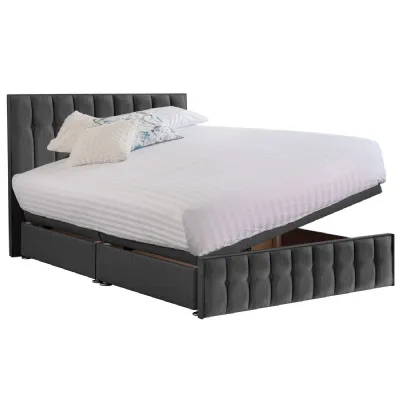 Grey Rhythm Super King Size Bed Frame