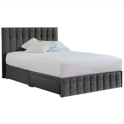 Grey Rhythm Super King Size Bed Frame