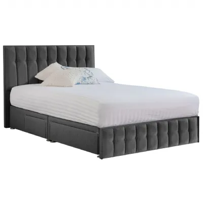 Grey Rhythm Super King Size Bed Frame