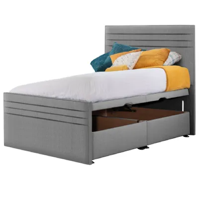 Ash Style Chic Hybrid Double Fabric Bed