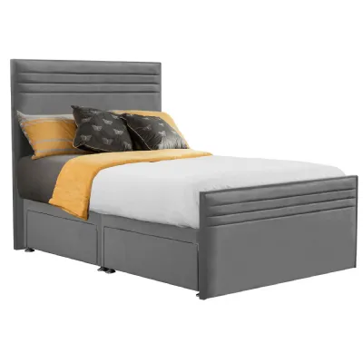 Granite Style Chic Hybrid Double Fabric Bed