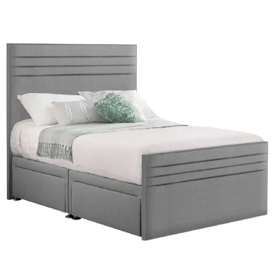 Ash Style Chic Hybrid Double Fabric Bed