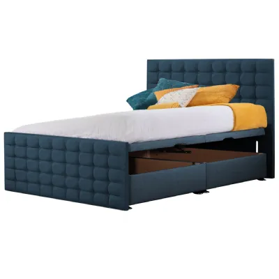 Deep Blue Style Classic Bed Frame