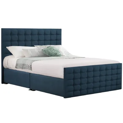 Deep Blue Style Classic Bed Frame