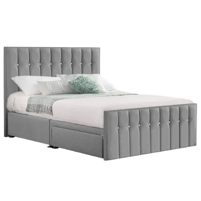 Ash Style Sparkle Hybrid Super King Size Fabric Bed